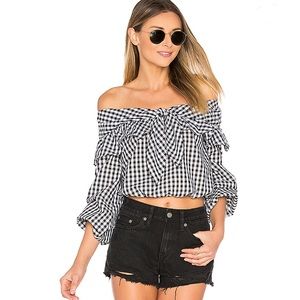Lovers + Friends Rebecca top in gingham